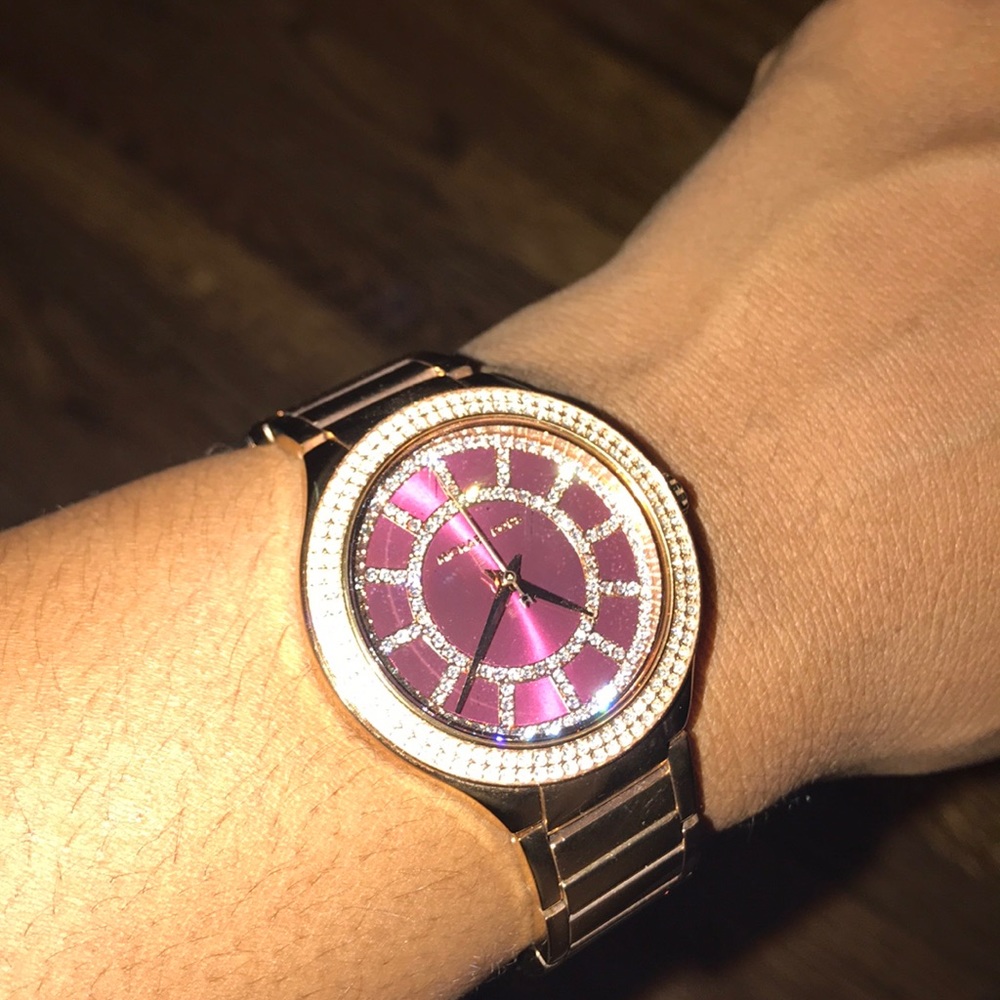 Rose gold watch